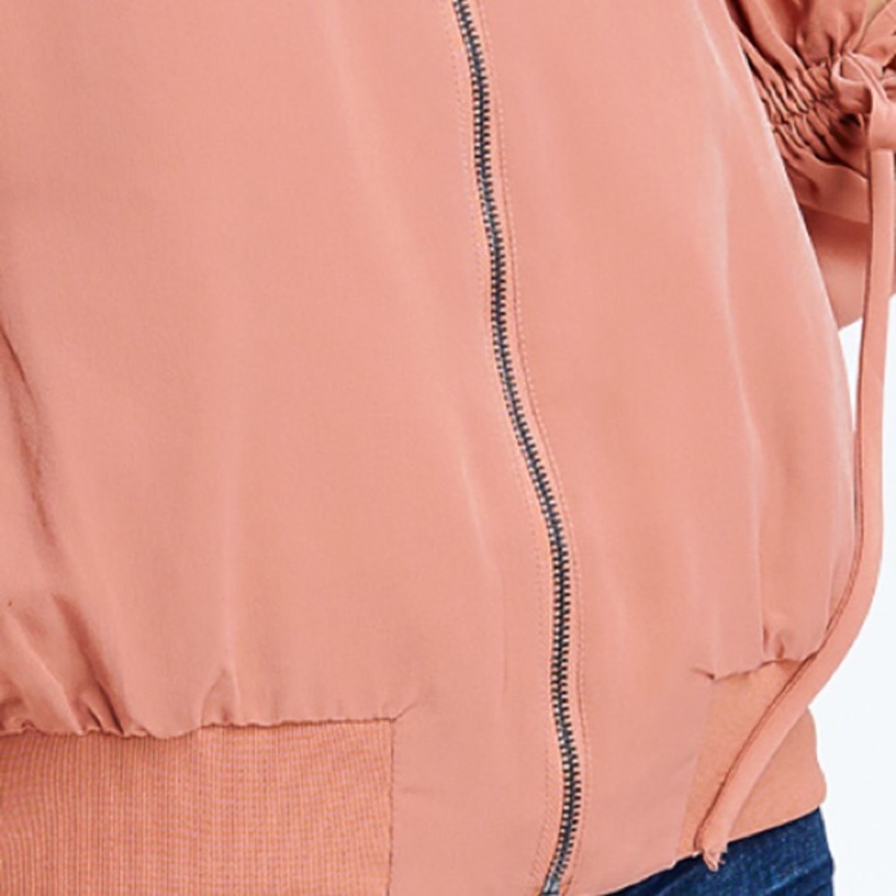 Blush Pink Drawstring Jacket - Picture 6 of 6